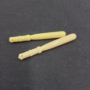 Vintage Hasbro GI Joe White Billy Club Baton Shore Patrol Accessory Toy Lot 2